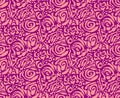 Bright floral pattern with repetitive roses in purple and violet tones Royalty Free Stock Photo