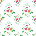 Bright floral seamless pattern Royalty Free Stock Photo