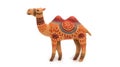 Bright Folk Style Camel with Ethnic Patterns Royalty Free Stock Photo
