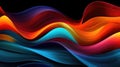 Bright Fractal Wavy Lines, abstract illustration