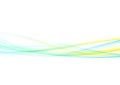 Bright fresh colorful swoosh lines flow. Modern transparent speed light divider footer template background Royalty Free Stock Photo