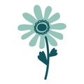 Bright and fresh daisy floral vector