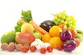 Bright fresh fruits and vegetables
