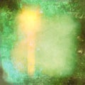 Bright fresh green watercolor blob sponge burned out stains and shapes and lines Royalty Free Stock Photo