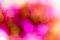 Bright fuchsia bokeh lights. Space for text. Abstract background. Royalty Free Stock Photo