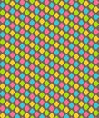 Bright fun abstract diamond shape seamless pattern Royalty Free Stock Photo