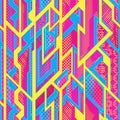 Bright futuristic geometric pattern