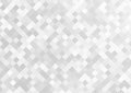 Bright Geometric Background with Grey Squares and White Halftone Dots Pattern