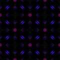 Bright geometric pattern on a black background. Seamless abstract background. Disco style Royalty Free Stock Photo