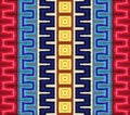 Bright geometric pattern on the fabric