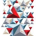 Bright geometric pyramidal background, colorful triangles.