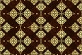 Bright geometric seamless pattern with golden rhombuses