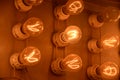 Bright Glowing Filaments in a Lit Lightbulb