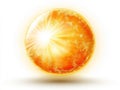 Bright glowing stylized sun Royalty Free Stock Photo