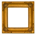 Bright gold antique frame