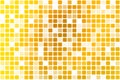 Bright golden yellow occasional opacity mosaic over white