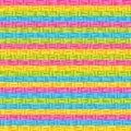 Bright Gradient Striped Seamless Pattern of Blue, Green, Pink, Yellow Geometric Elements Squares. Universal Abstract Continuous Royalty Free Stock Photo