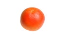 Bright grapefruit on white background