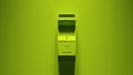 Bright Green Arcade Machine with Vibrant Green Background Royalty Free Stock Photo