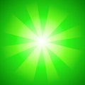 Bright Green Background texture with Sunburst Rays in comics, pop art style Royalty Free Stock Photo