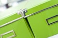 Bright green boxes Royalty Free Stock Photo