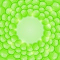 Bright Green Bubble Background