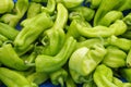 Bright green chili peppers Royalty Free Stock Photo