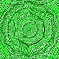 bright green coloured twisted embossed pattern and design