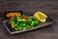 Bright green kaiso salad