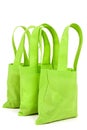 Bright Green Neon Cloth Shopping Bags