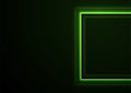 Bright green neon square abstract technology background Royalty Free Stock Photo