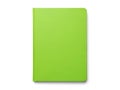 Bright green notebook standing alone Royalty Free Stock Photo