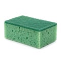 Bright green scrubbing sponge for cleaning and household chores Royalty Free Stock Photo