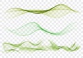 Bright green speed abstract lines flow minimalistic fresh swoosh Royalty Free Stock Photo