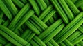 Bright Green Woven Texture Background Royalty Free Stock Photo
