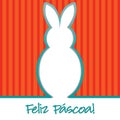 Bright Happy Easter bunny card