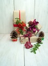 Bright holiday gifts Royalty Free Stock Photo