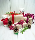 Bright holiday gifts Royalty Free Stock Photo