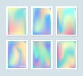 Bright holographic backgrounds set for a different design.