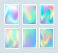 Bright holographic backgrounds set for a different design.