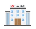 Bright hospital building Royalty Free Stock Photo