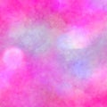 Bright hot pink watercolor background painting with abstract fringe and bleed paint violet drips and bokeh lights Royalty Free Stock Photo