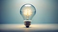 Bright idea concep light bulbs Royalty Free Stock Photo