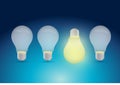 Bright idea illustration design Royalty Free Stock Photo