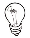Bright Idea Light Bulb vector Royalty Free Stock Photo