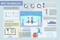 Bright Illustration Info Technology, Infographic.