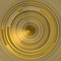 CIRCLES of future OVER golden background Royalty Free Stock Photo