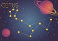 The constellation Cetus Royalty Free Stock Photo