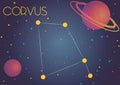 The constellation Corvus