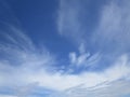 Bright interesting cloud figure shape in the sky over Jericho beach, Canada Royalty Free Stock Photo